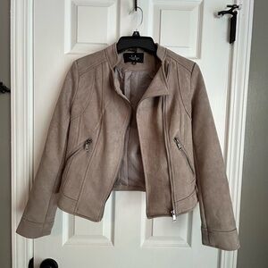 LA Coalition Soft Taupe Leather Jacket